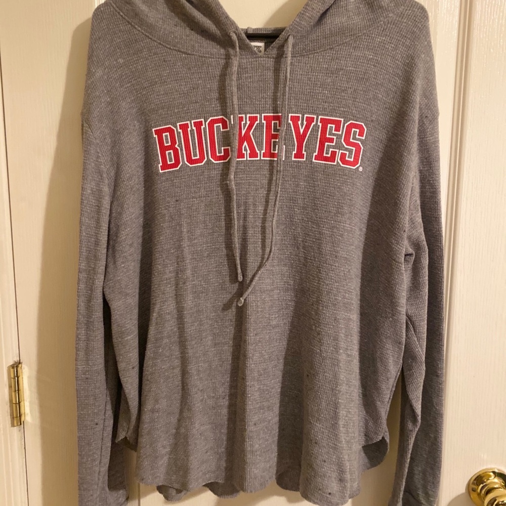 VS - PINK Ohio State Hooded Long Sleeve
